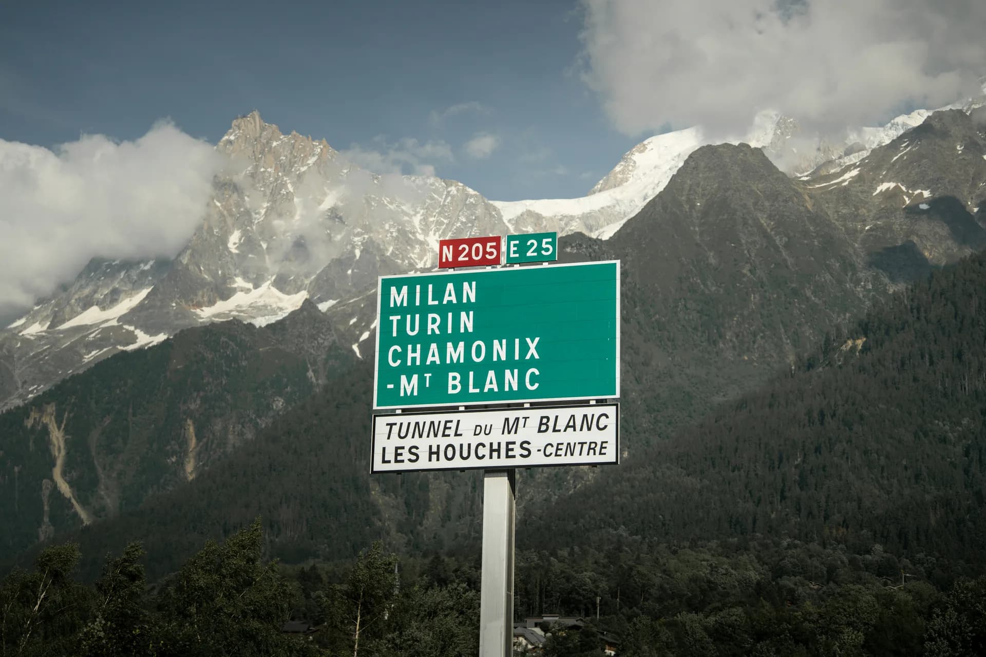 Vue de Chamonix-Mont-Blanc